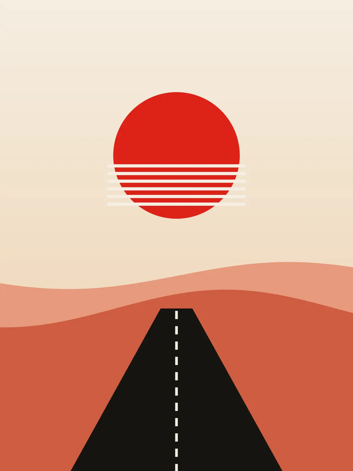 Road cycling at sunset