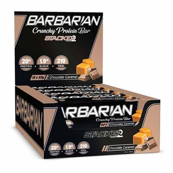 Barbarian Crunchy Protein Bar (Chocolate - Caramel, 15 Pcs)